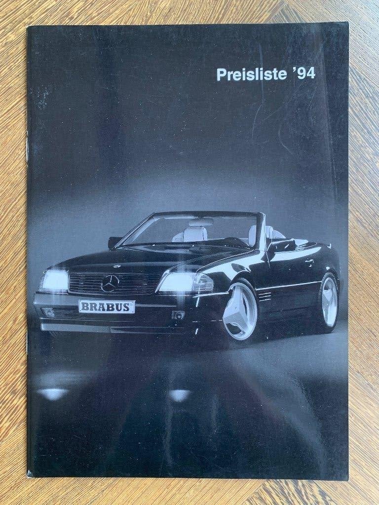 Prijslijst Mercedes-Benz Brabus totaalprogramma 1994 Nieuw!, Nieuw, Brabus, Mercedes, Ophalen of Verzenden