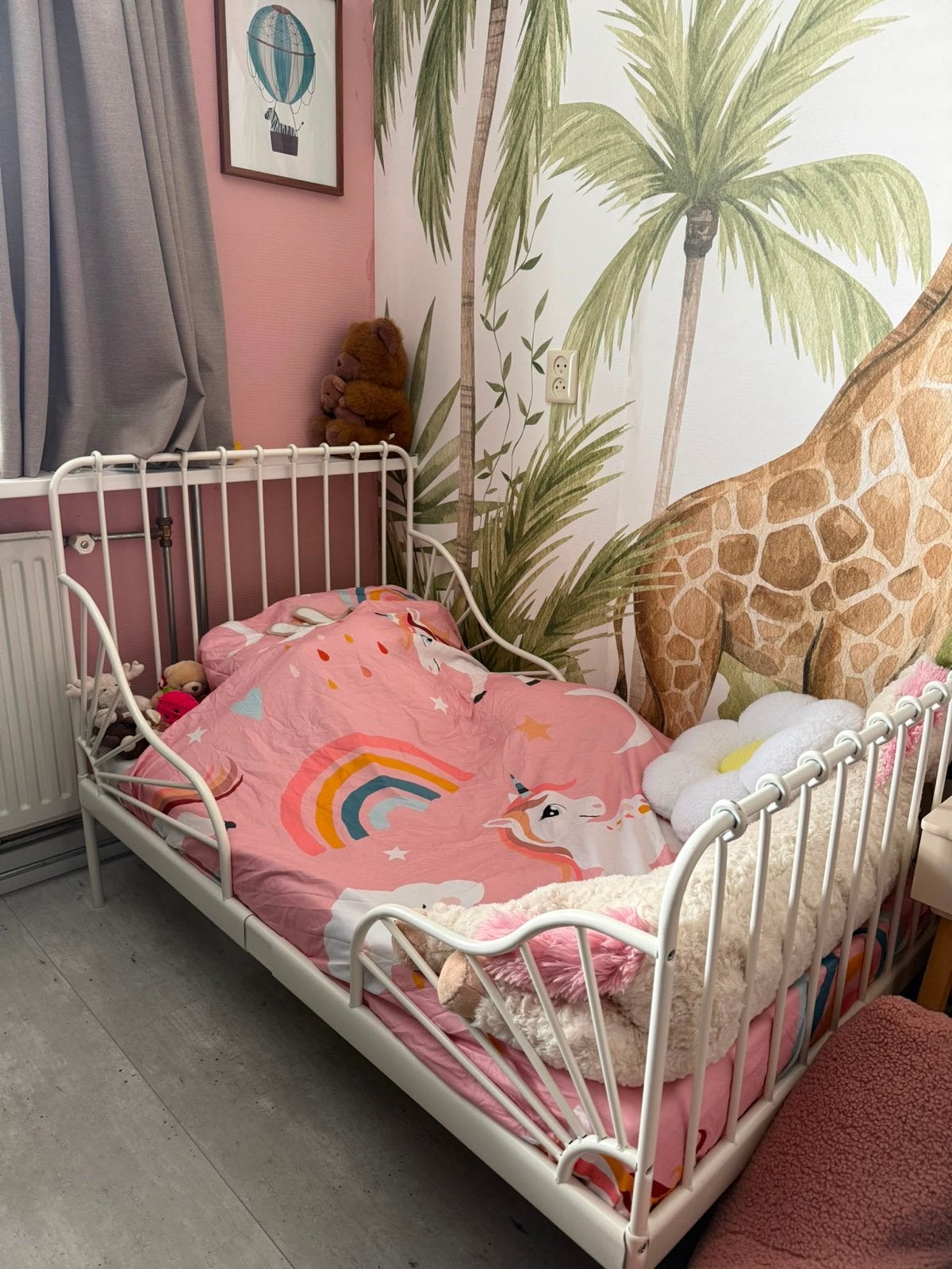 Meegroeibed MINNEN van IKEA, Kinderen en Baby's, Ophalen, 70 tot 85 cm, Zo goed als nieuw, Matras