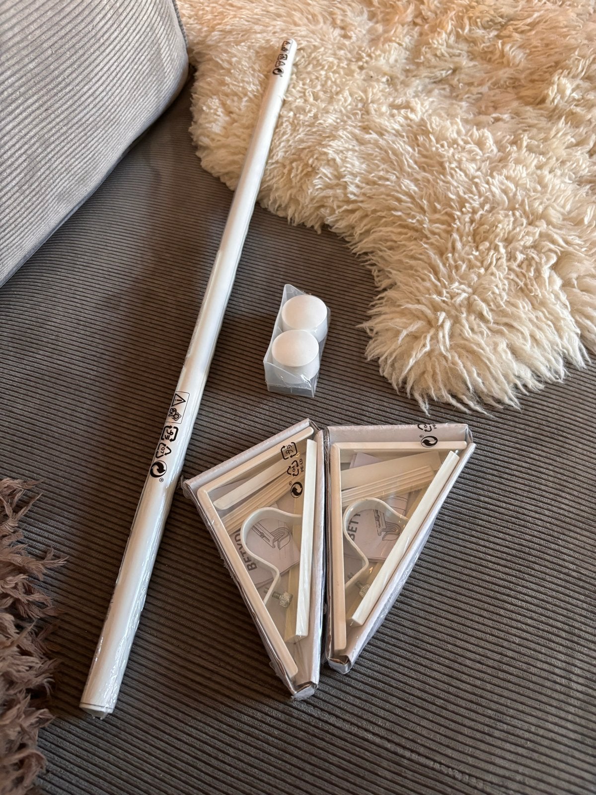 IKEA BETTNA gordijnroede set, wit, Huis en Inrichting, Woonaccessoires | Overige, Nieuw, Metaal, Wit, Modern, Ophalen of Verzenden