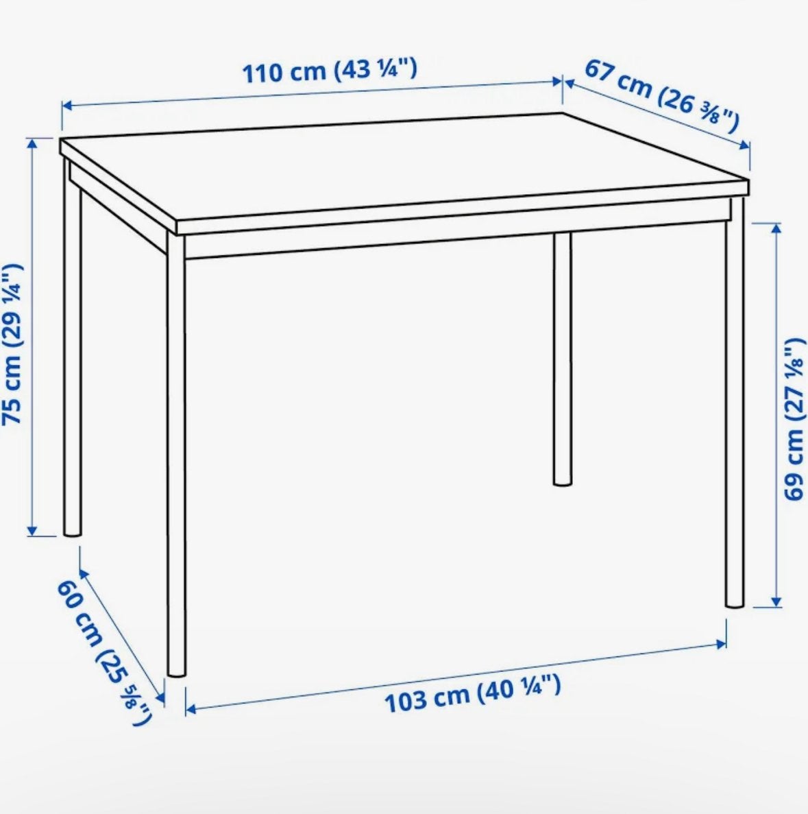 Ikea Sandsberg tafel in perfecte staat, Huis en Inrichting, Tafels | Eettafels, Ophalen, 100 tot 150 cm, 50 tot 100 cm, Zo goed als nieuw