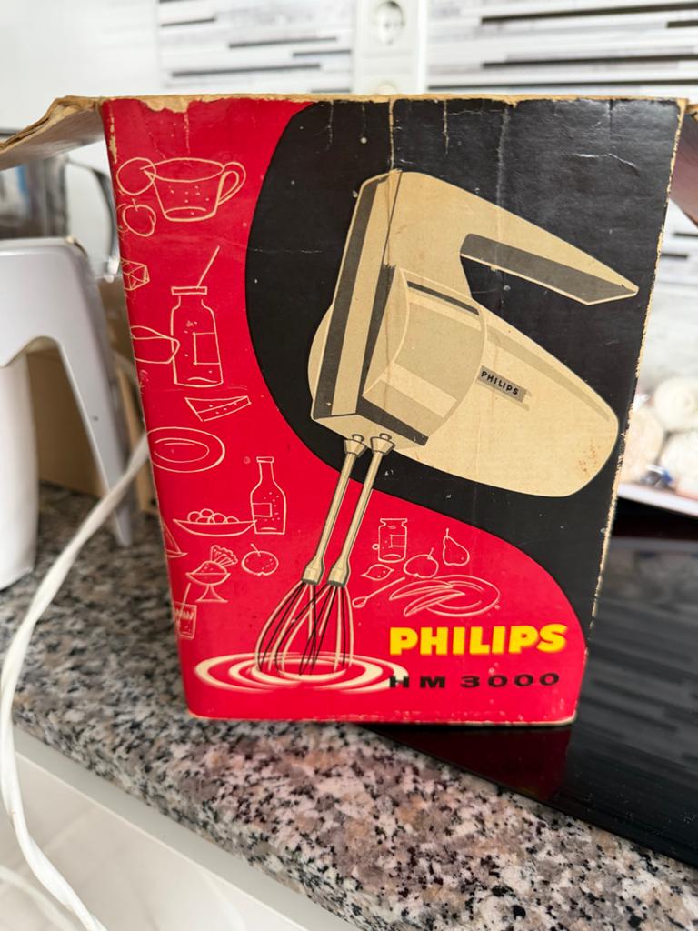 Vintage Philips HM 3000 handmixer - Werkt perfect!, Ophalen of Verzenden, Gebruikt