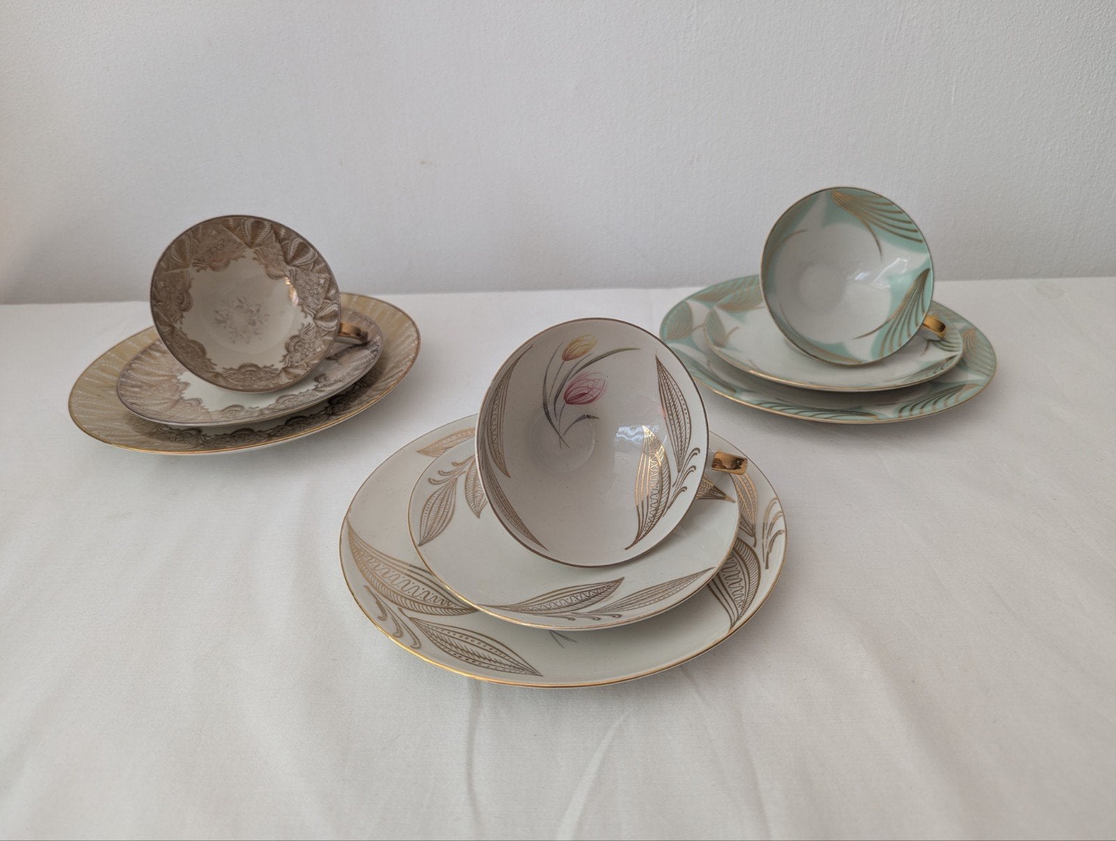 Set van 3 vintage Eschenbach Bavaria - kop en schotels, Ophalen of Verzenden