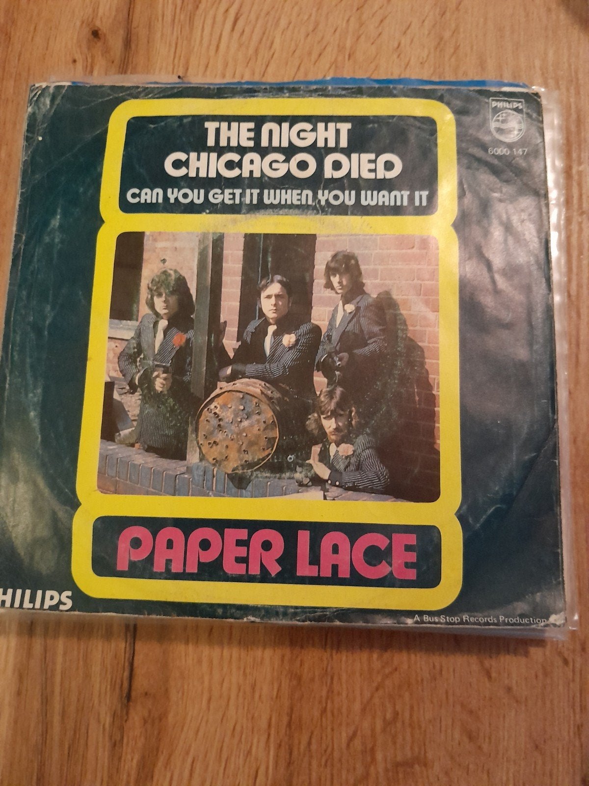 paper lace 7inch the right chicago died, Cd's en Dvd's, Ophalen of Verzenden, Zo goed als nieuw, Pop