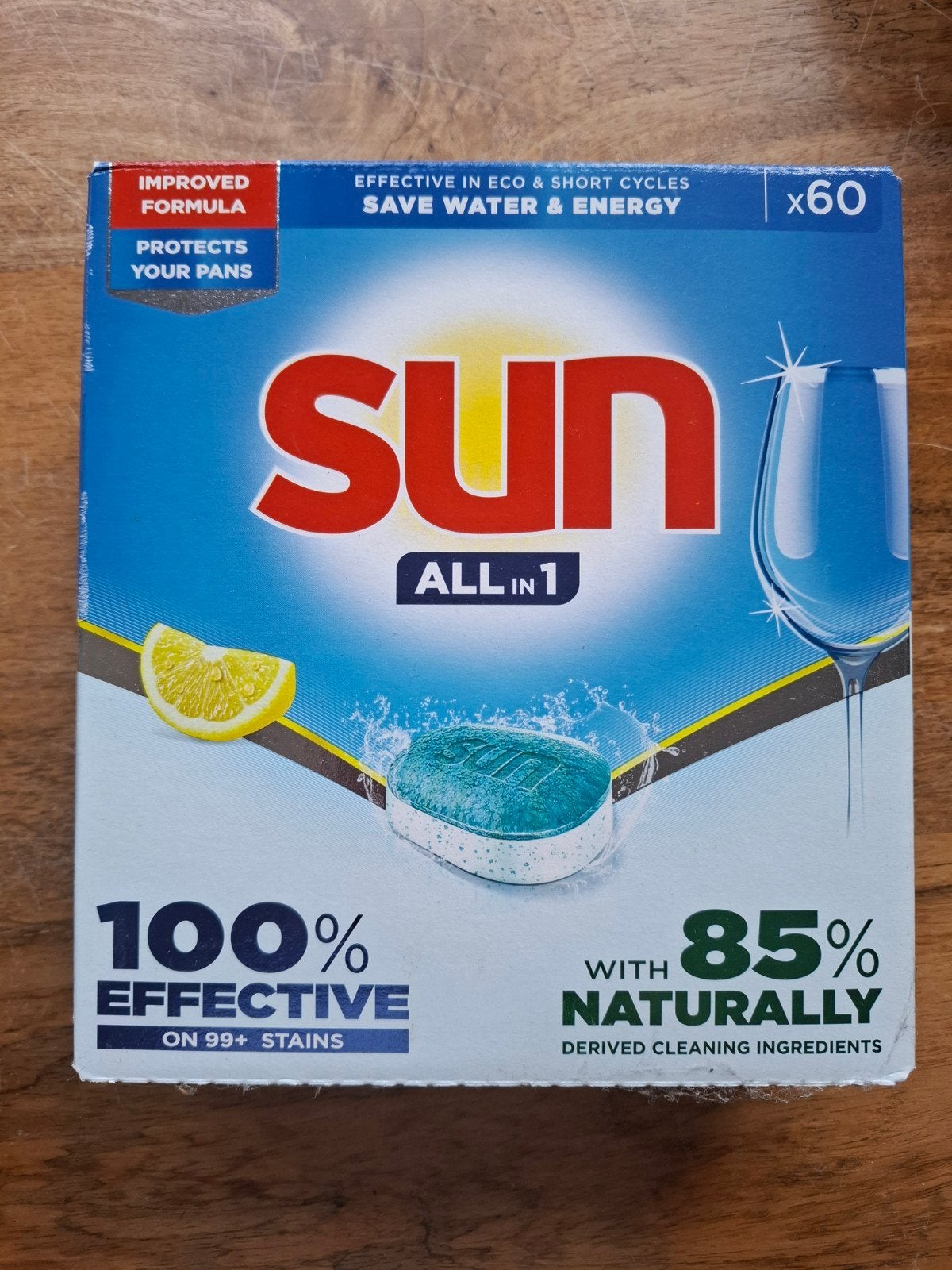 Sun All in 1 Vaatwastabletten - 4x60 stuks, Ophalen, Nieuw, Eco programma, Minder dan 85 cm