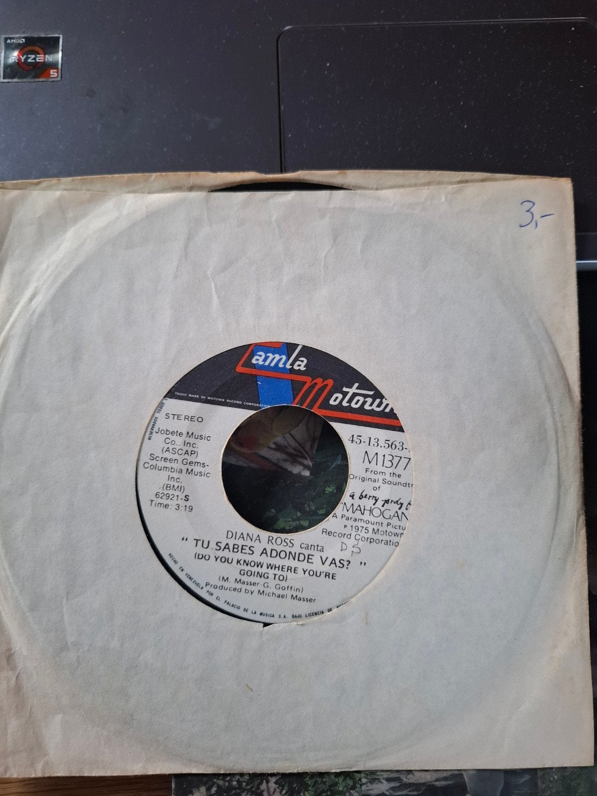 single: diana ross - tu sabes adonde vas ( theme mahogany), Ophalen of Verzenden