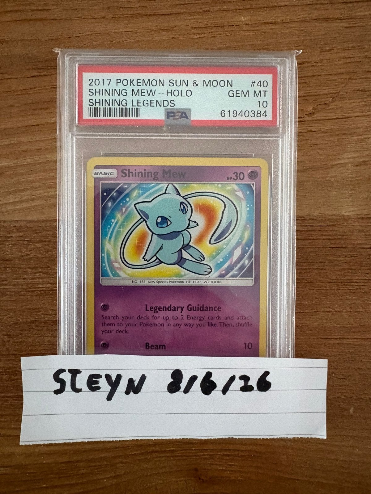 Shining Mew 40 PSA 10, Ophalen of Verzenden, Zo goed als nieuw
