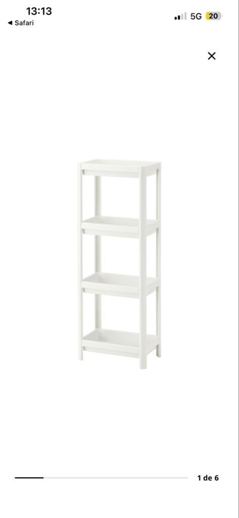 Ikea badkamerrek - perfect voor extra opbergruimte, Huis en Inrichting, Badkamer | Badkamermeubels, Ophalen, Minder dan 50 cm