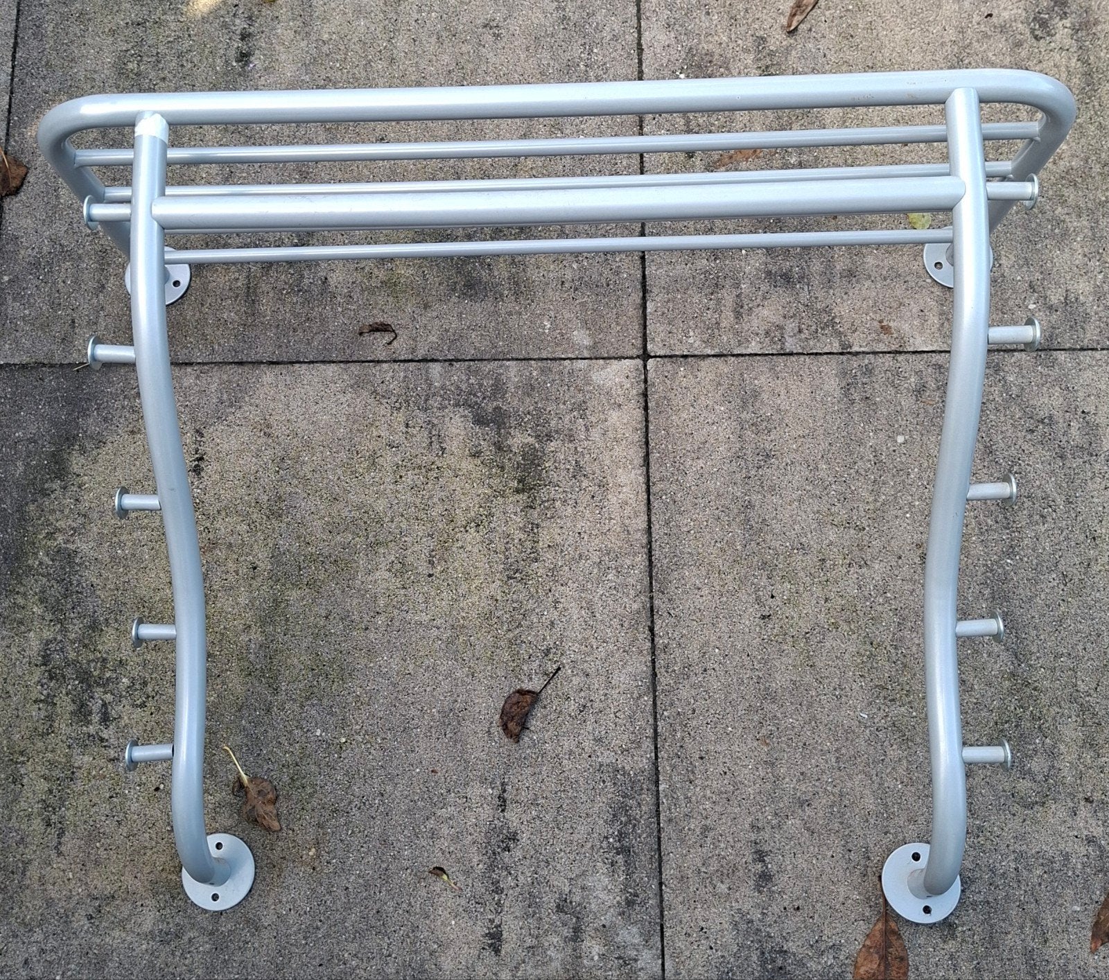 metalen kapstok met legplateau en haken, Ophalen of Verzenden, Gebruikt