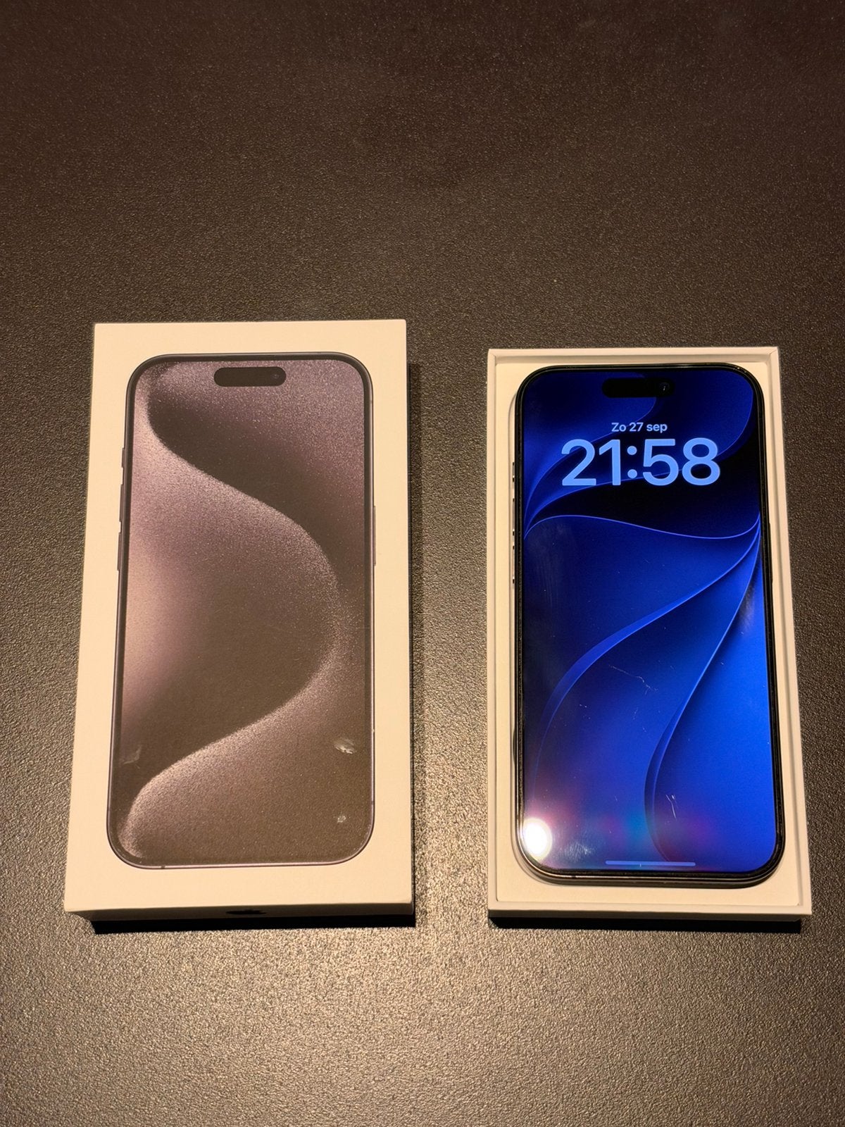 iPhone 15 Pro – 128GB – Titanium – In nette staat