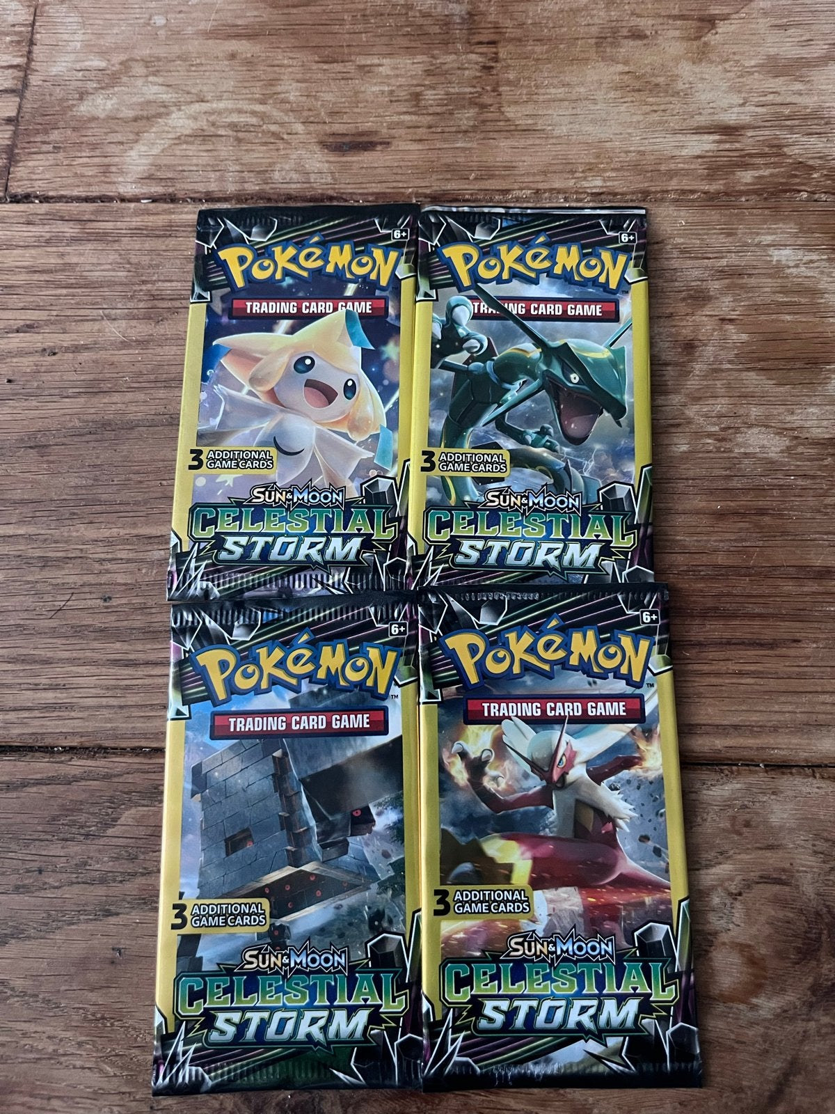pokemon sun&moon celestial storm booster pack art set 4packs, Ophalen of Verzenden, Nieuw, Booster