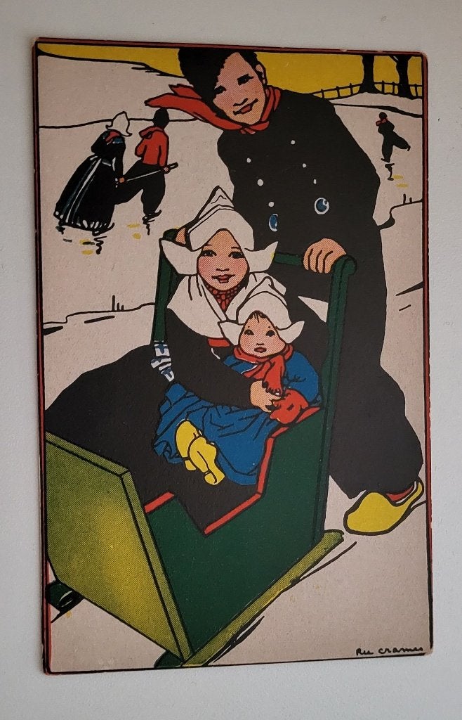 Rie Cramer Wintervermaak V24, Ophalen of Verzenden, 1940 tot 1960, Ongelopen, Sterren en Beroemdheden