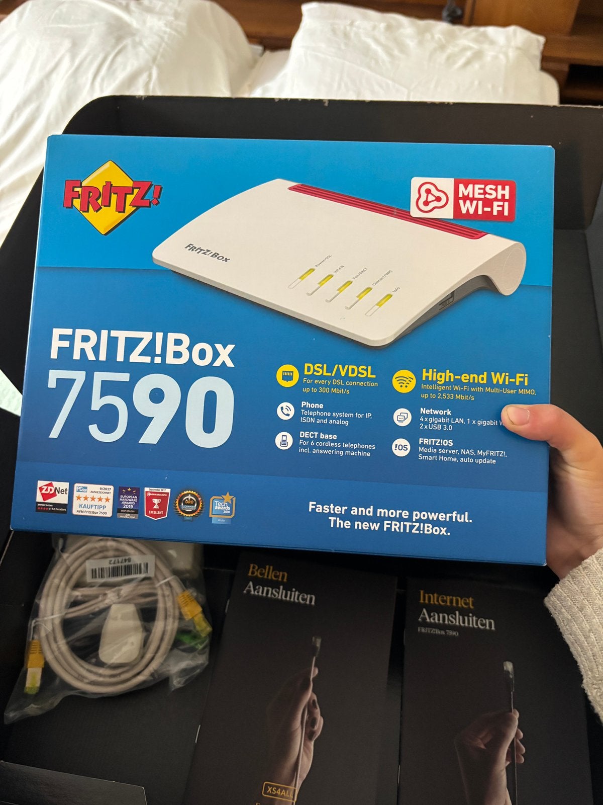 NIEUWE router internet modem FRITZ!Box 7590, Computers en Software, WiFi-versterkers, Ophalen, Nieuw