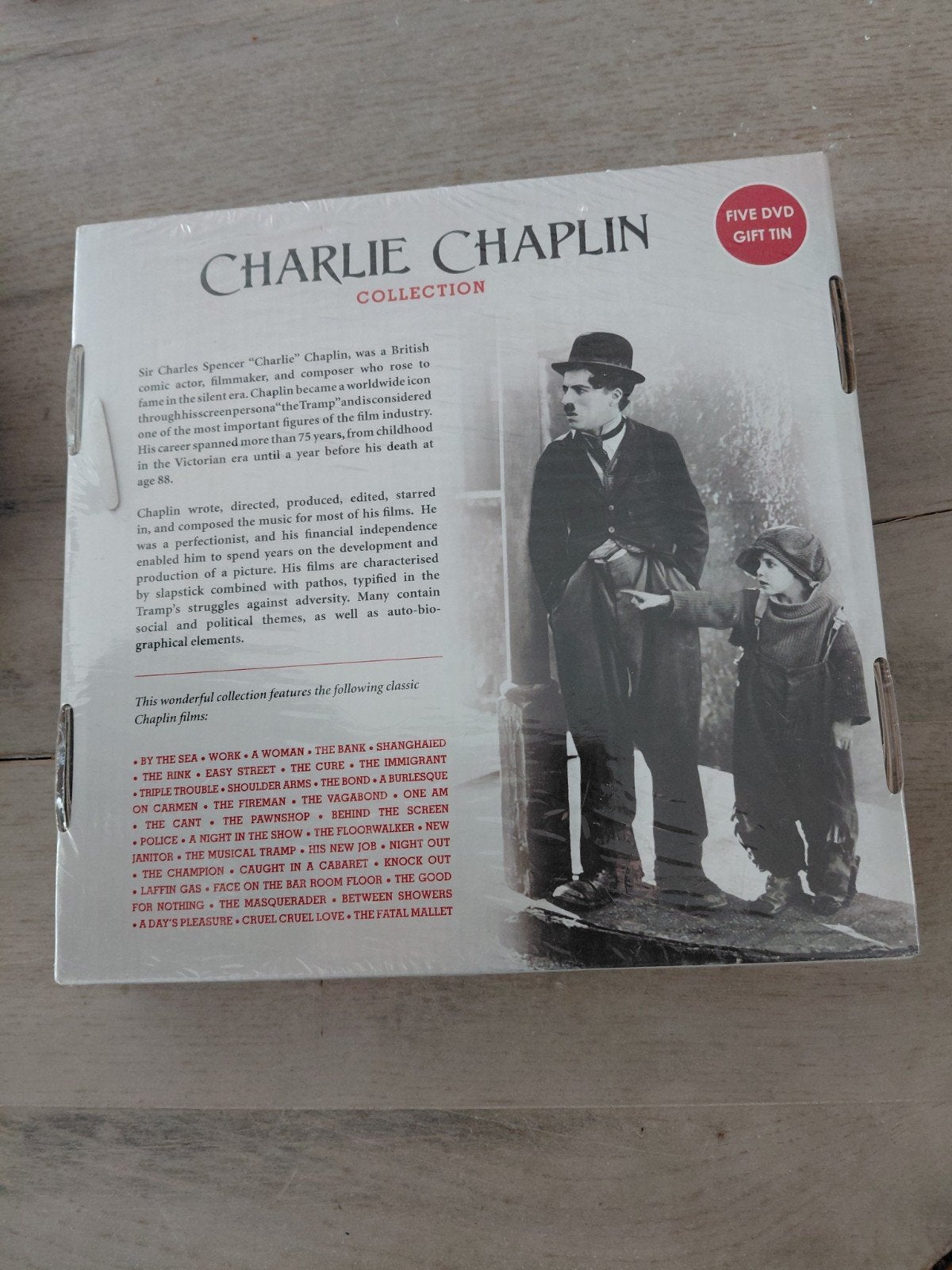 Charlie Chaplin Collectie - Vijf DVD Gift Tin, Engels, Alle leeftijden, Nederlands, Ophalen of Verzenden