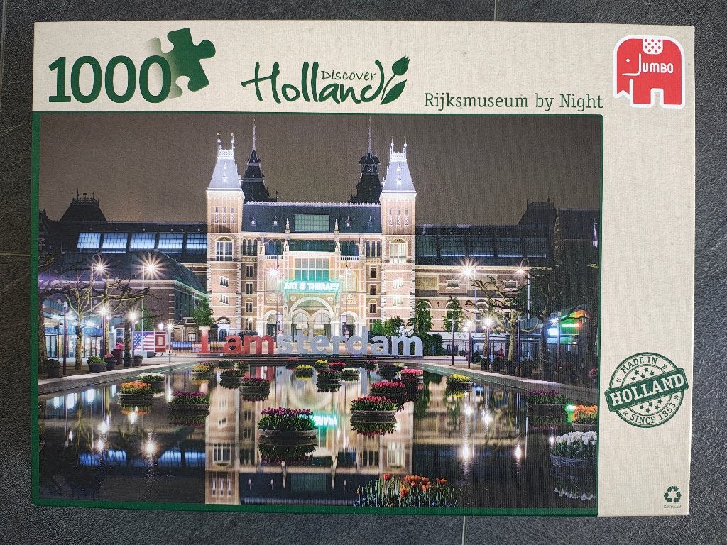 Jumbo legpuzzel Rijksmuseum by night (1000), Ophalen, 500 t/m 1500 stukjes, Zo goed als nieuw, Legpuzzel