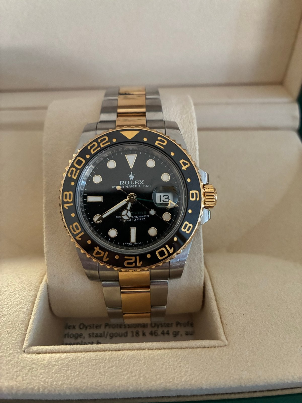 Rolex GMT-Master II Staal/Goud 116713LN, Staal, Rolex, Polshorloge, Ophalen of Verzenden
