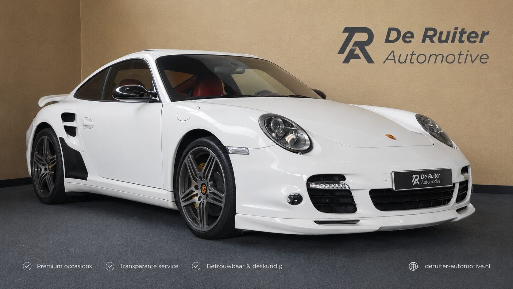 Porsche 911 3.6 Turbo, Automatische klimaatregeling, Gebruikt, 4 stoelen, Wit
