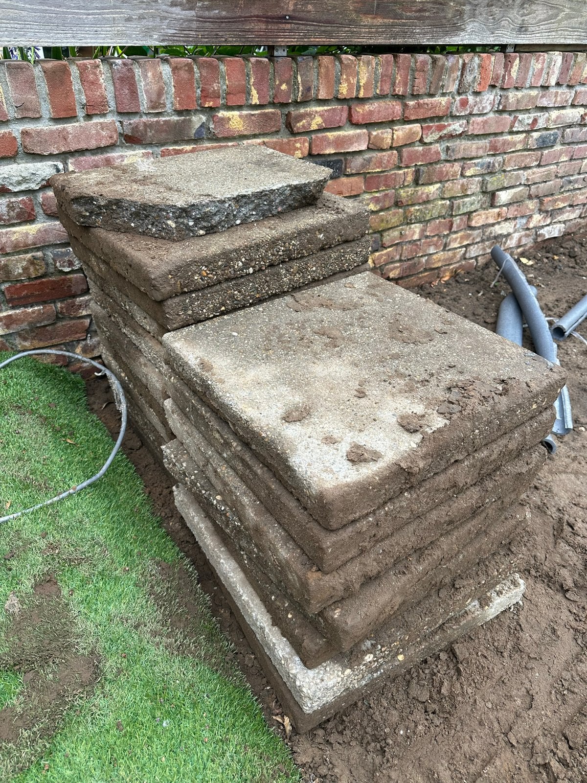 10 grindtegels 50x50 cm - Gratis afhalen, Tuin en Terras, Tegels en Klinkers, Ophalen, Gebruikt, 10 m² of meer, Grind