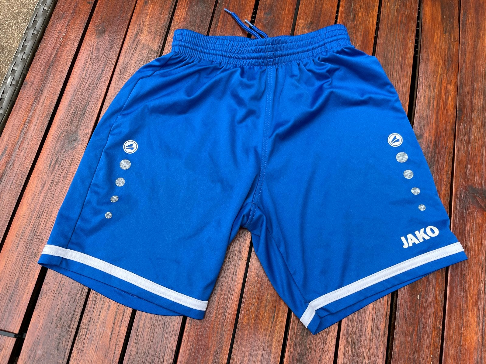 Jako sportbroekje blauw - maat 152, Blauw, Overige maten, Ophalen of Verzenden, Zo goed als nieuw