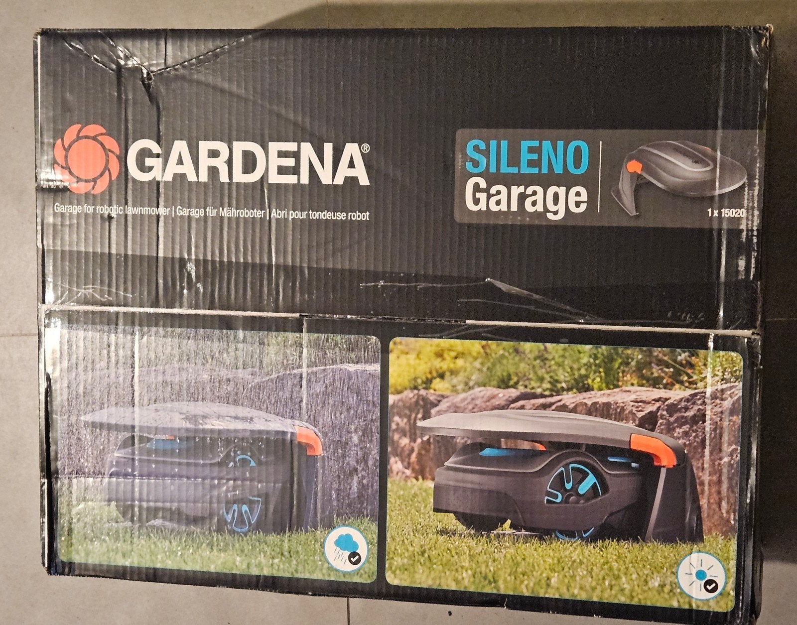GARDENA SILENO Garage voor robotmaaier - Nieuw in doos, Ophalen of Verzenden, Nieuw
