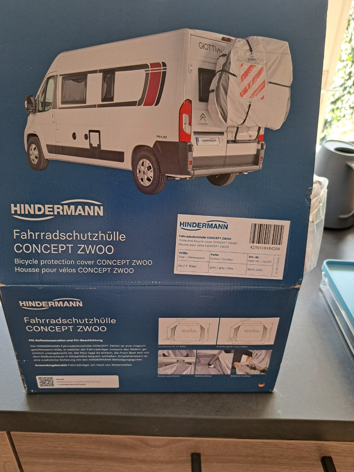 HINDERMANN Fietsbeschermhoes CONCEPT ZWOO, Verzenden, Nieuw