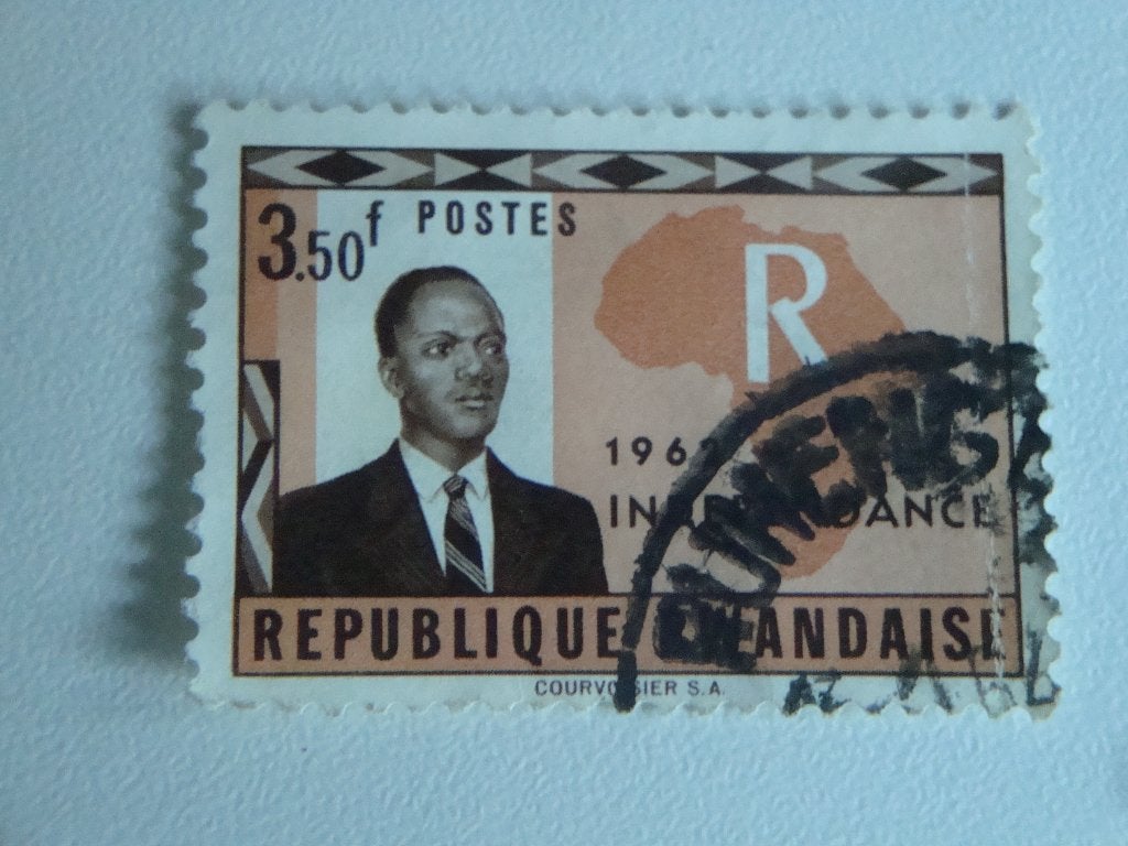 Rwanda postzegel 3,50 Franc 1962., Verzenden, Overige landen, Gestempeld