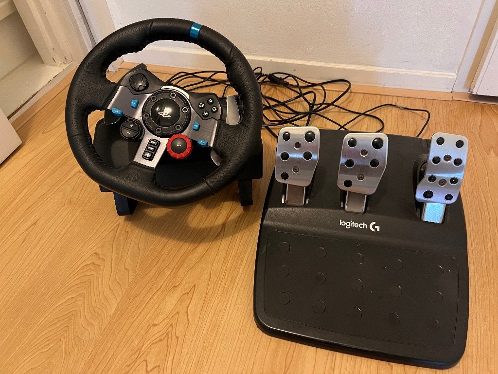 Logitech G29 Driving Force PS/PC stuur + pedaen, Spelcomputers en Games, Spelcomputers | Sony PlayStation Consoles | Accessoires