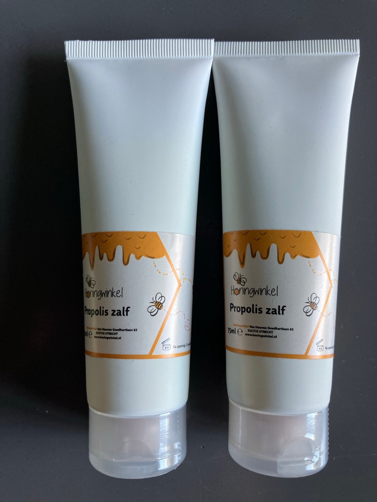 Honingwinkel Propolis Zalf - 2x 75ml, Ophalen of Verzenden, Nieuw, Bodylotion, Crème of Olie