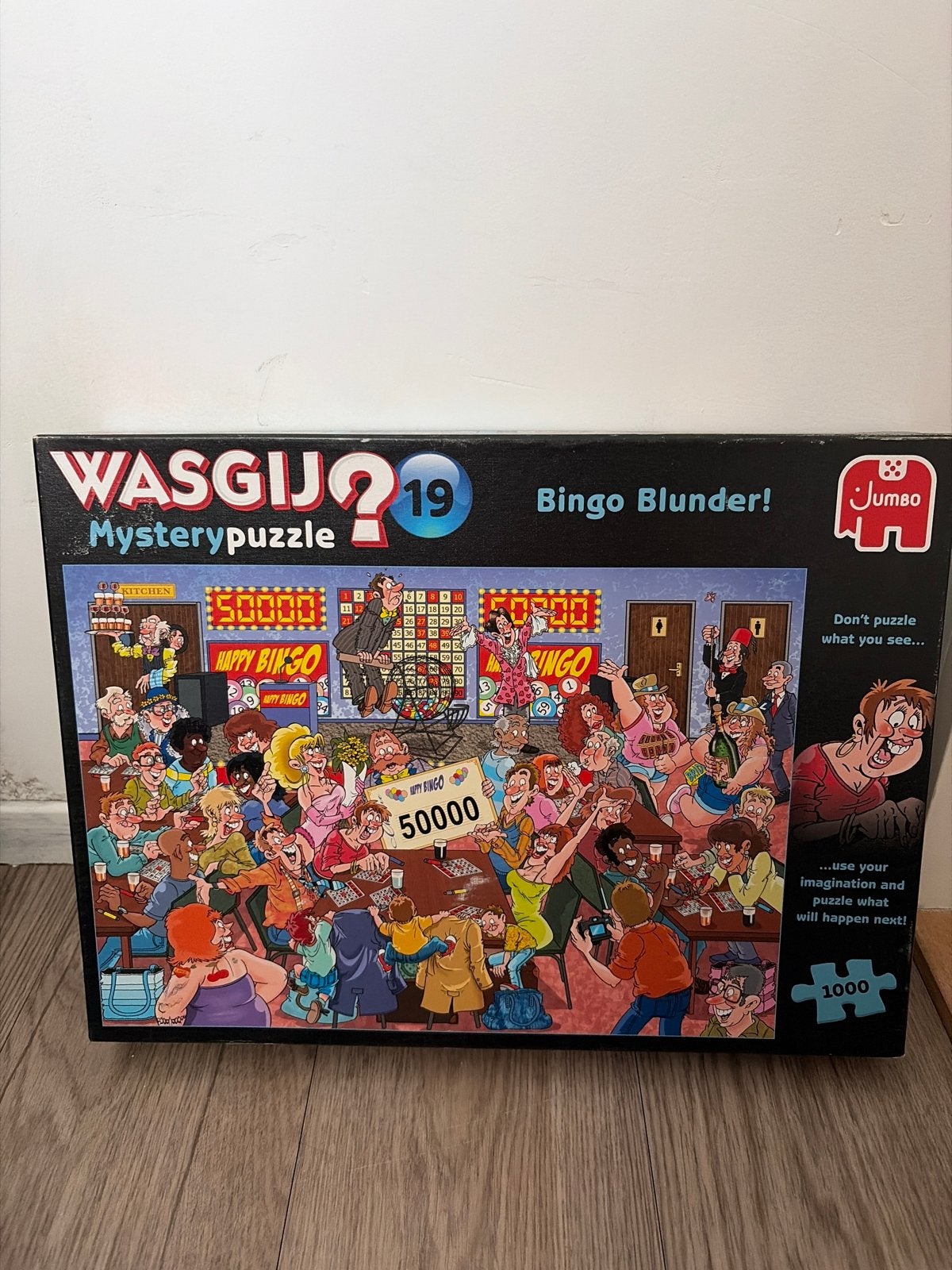 Wasgij Mystery 19: Bingo Blunder! Legpuzzel 1000 stukjes, Ophalen of Verzenden, 500 t/m 1500 stukjes, Zo goed als nieuw, Legpuzzel