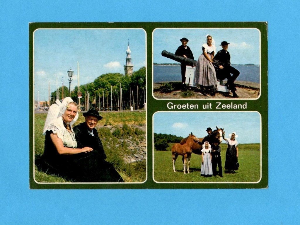 Zeeuwse klederdracht   Groeten uit Zeeland, Verzenden, 1980 tot heden, Gelopen, Zeeland