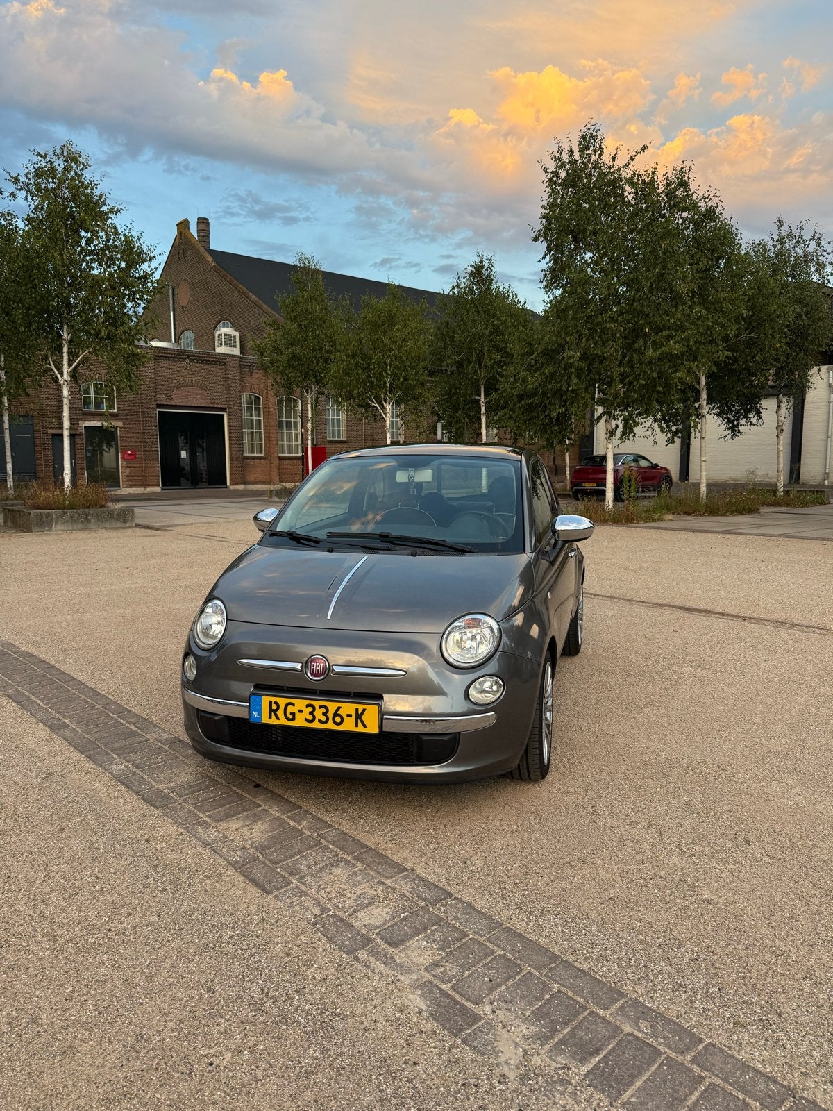 Fiat 500 TwinAir 0.9 80pk, Voorwielaandrijving, Zwart, Leder en Stof, Handgeschakeld