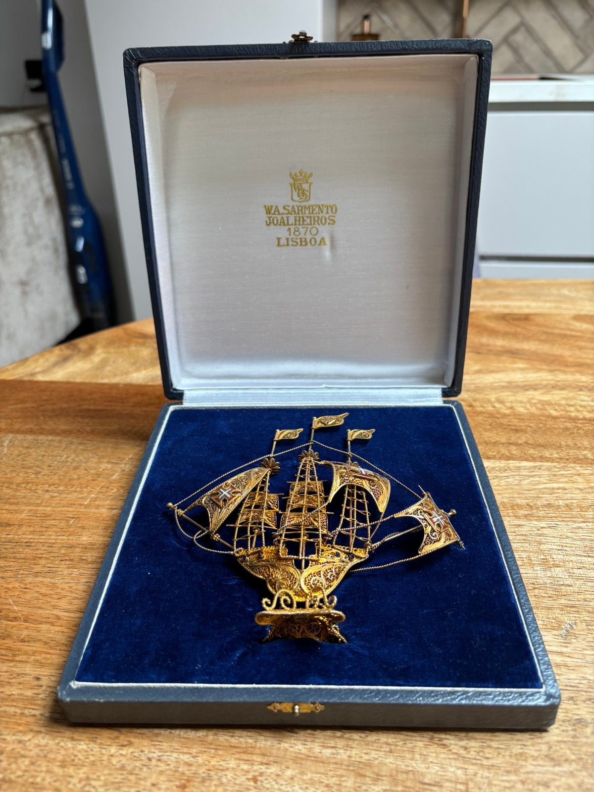 Schip van zilver, Ophalen of Verzenden, Goud