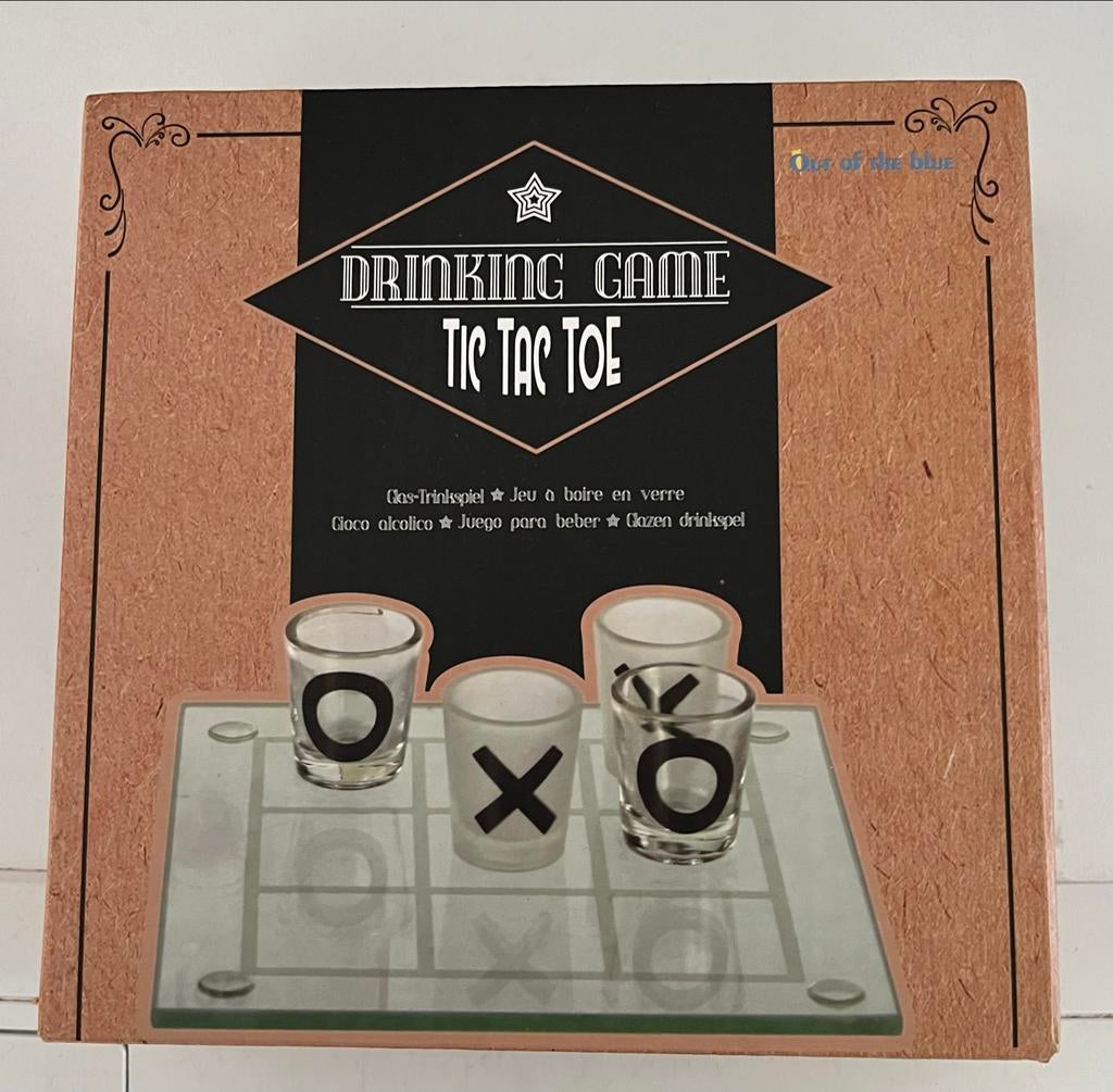 Drinking Game Tic Tac Toe, Een of twee spelers, Ophalen of Verzenden, Gebruikt