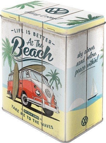 Volkswagen Bulli Beach reclame blik voorraadblik, Ophalen of Verzenden, Nieuw, Auto's