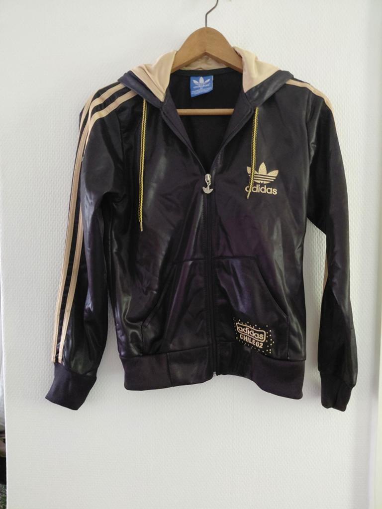 Adidas Chile 62 Jack Zwart Goud Maat M, Maat 38/40 (M), Adidas, Zwart, Ophalen of Verzenden