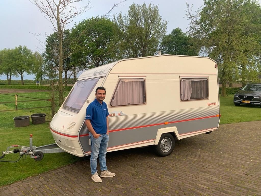 Beyerland Sprinter 390 D, Caravans en Kamperen, Caravans, Treinzit, Particulier, 4 tot 5 meter, Tot en met 4