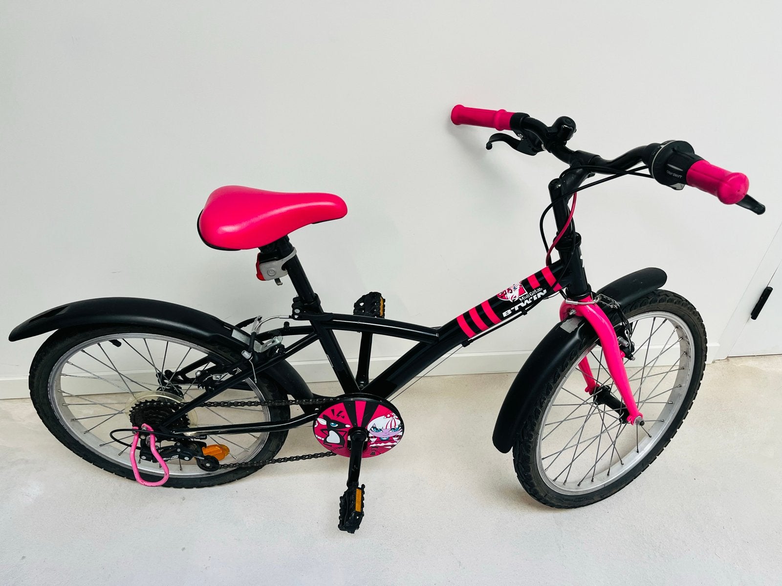 B'Twin kinderfiets 20 inch, Ophalen, Gebruikt, Velgrem, 20 inch of meer