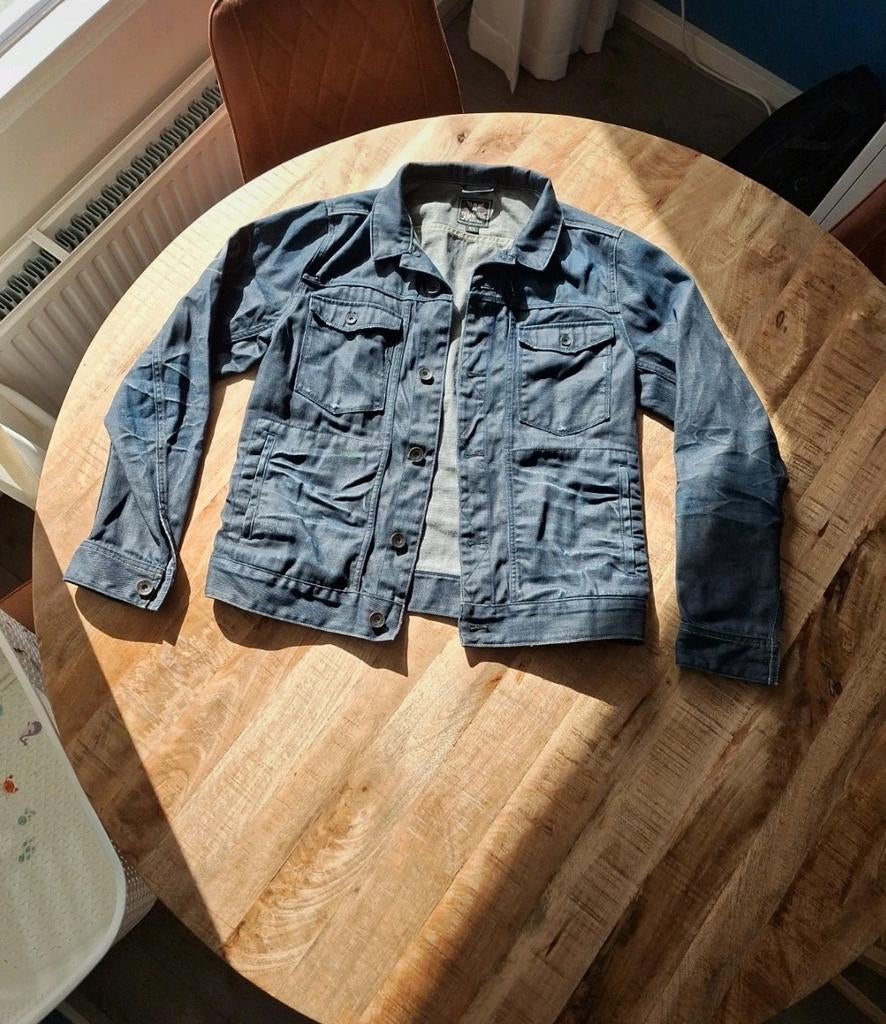 Zgan Rockerbox spijkerjack mt XL, Kleding | Heren, Jassen | Zomer, Nieuw, Maat 56/58 (XL), Blauw, Verzenden