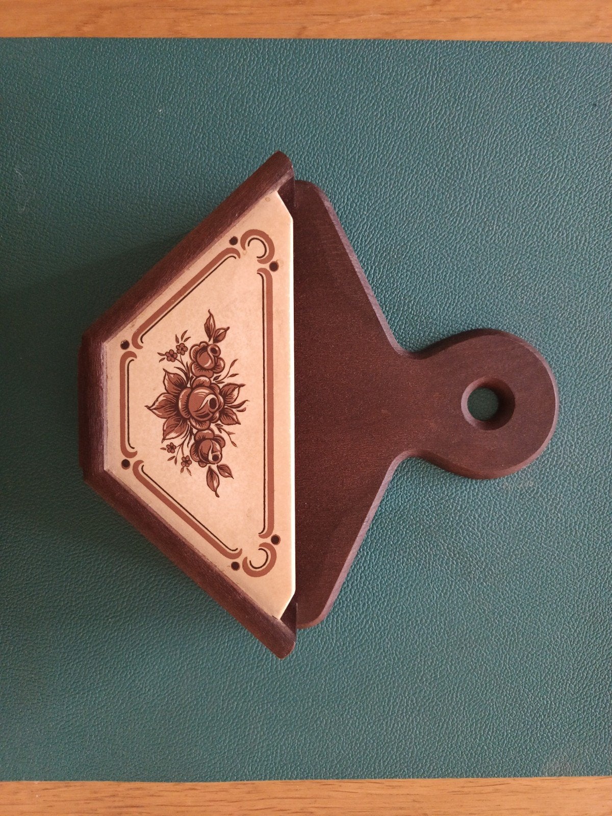 Vintage Emsa koffiefilterhouder – Jaren 70 houtlook (Retro), Ophalen, Huis en Inrichting