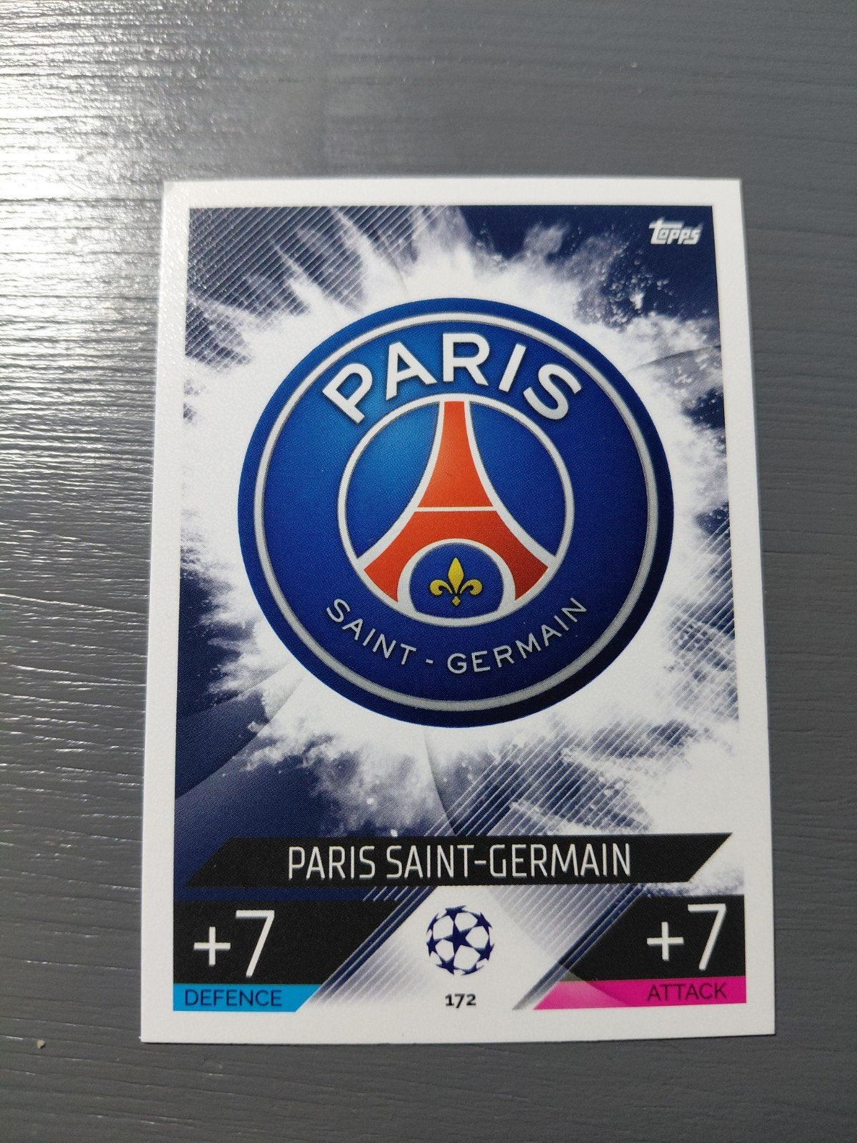 psg logo/badge (topps), Verzamelen, Ophalen of Verzenden, Nieuw, Buitenlandse clubs, Poster, Plaatje of Sticker