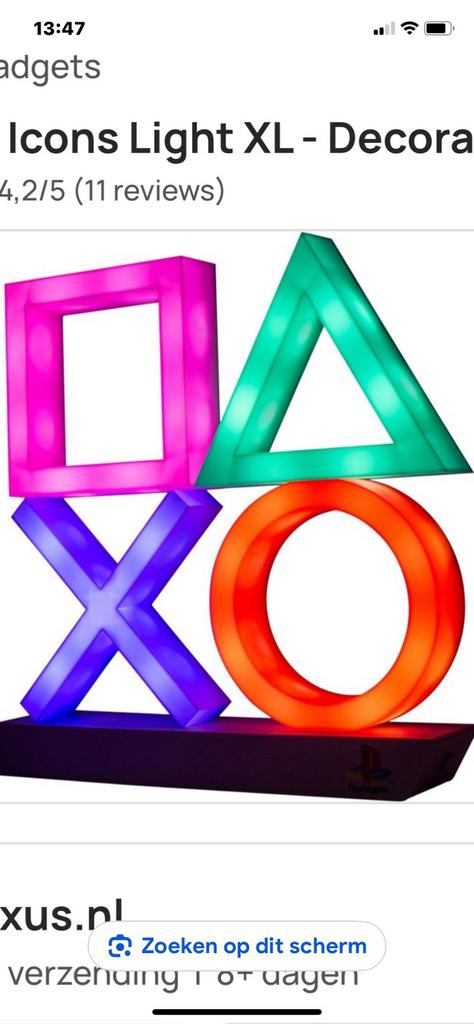 Nieuw! Decoratie Lamp PlayStation verstelbaar in kleur!, Ophalen of Verzenden, Nieuw