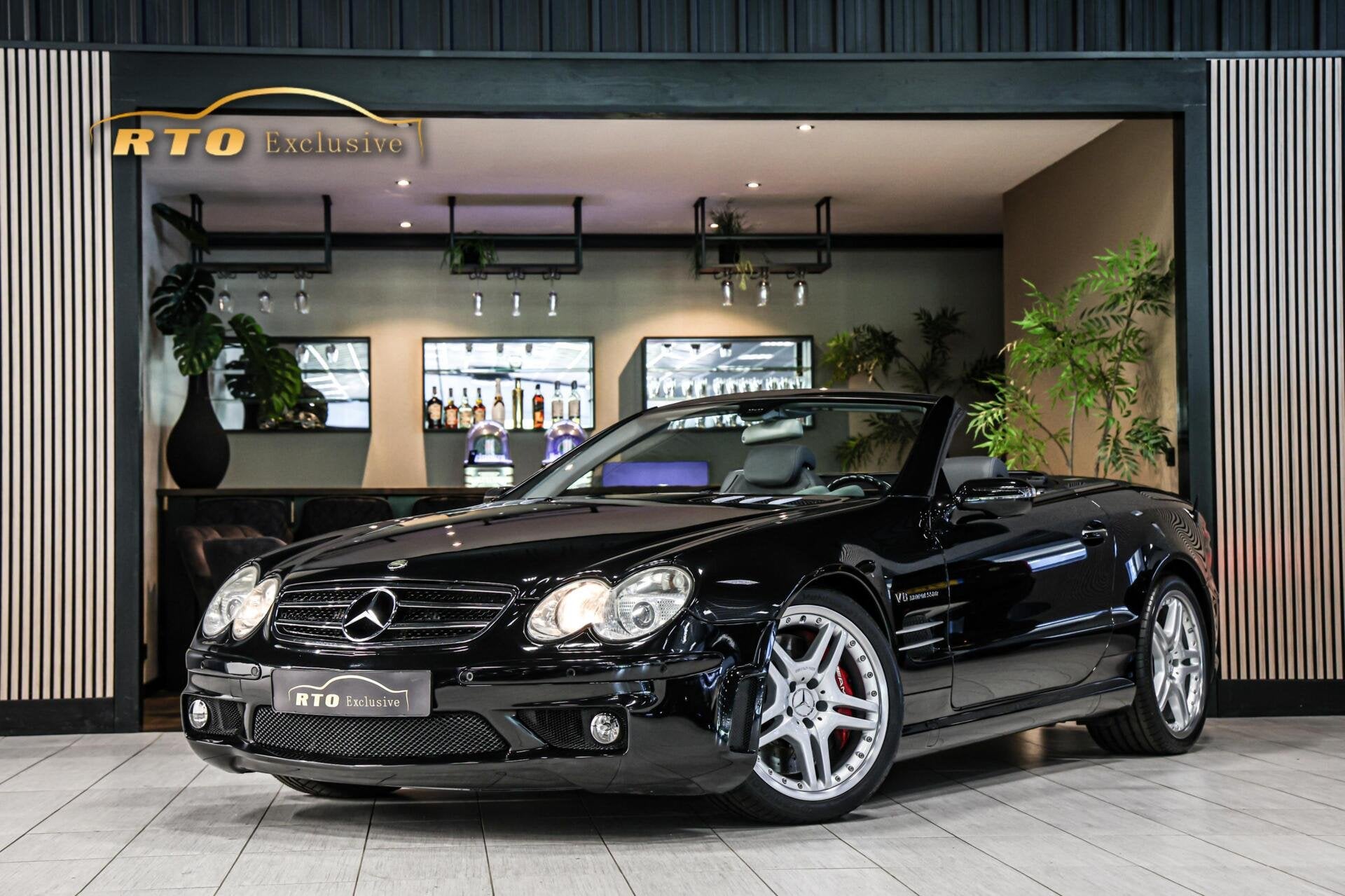 Mercedes SL-klasse AMG 55|Ventilatie|Keyless|ABC vering, Auto's, Automaat, Achterwielaandrijving, Gebruikt, Zwart