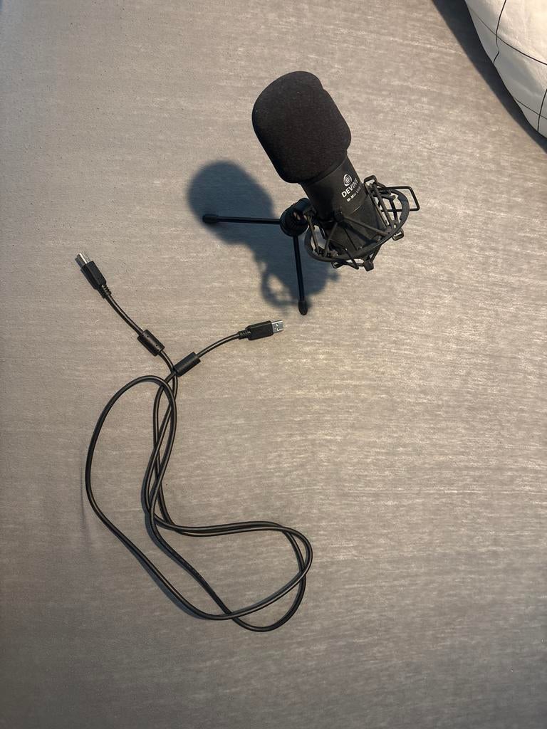 Devine studiomicrofoon met standaard en kabel, Ophalen, Gebruikt, Studiomicrofoon