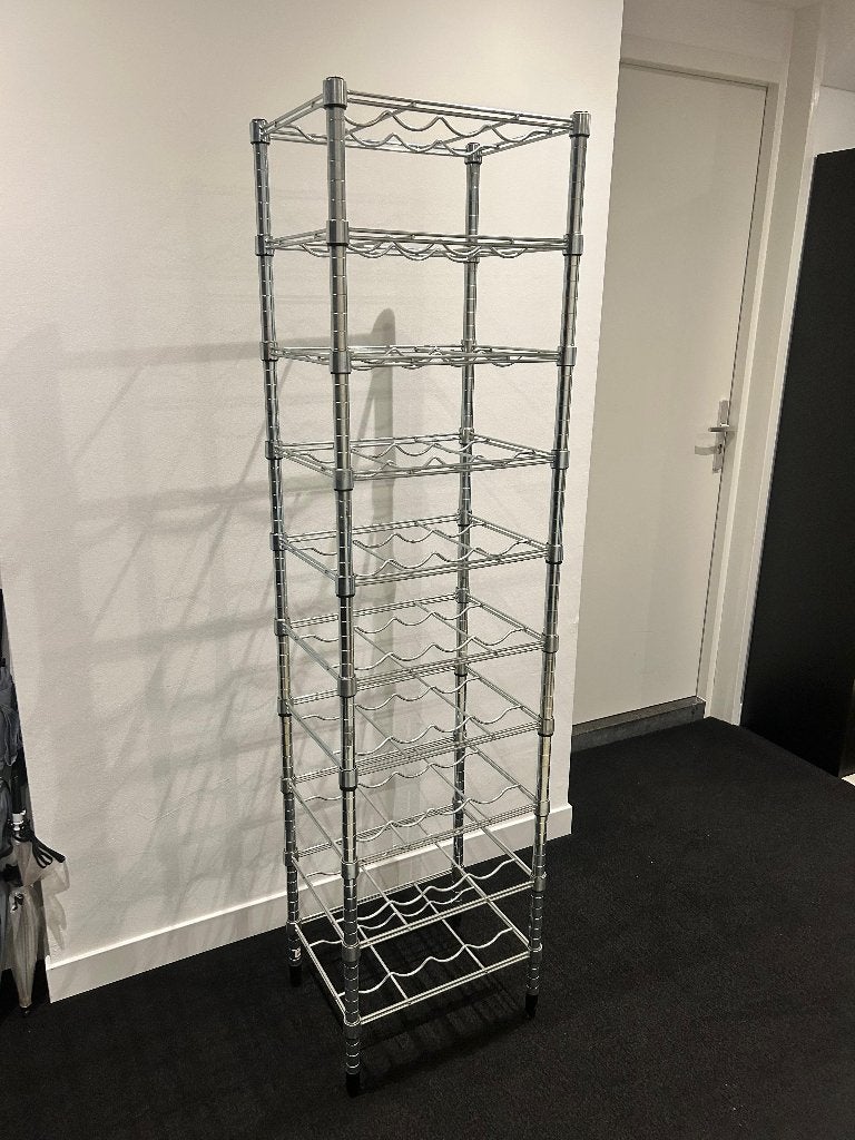 IKEA OMAR Flessen -/ Wijnrek – Verzinkt staal (Hoge variant), Ophalen, Zo goed als nieuw, 25 flessen of meer, 75 – 100