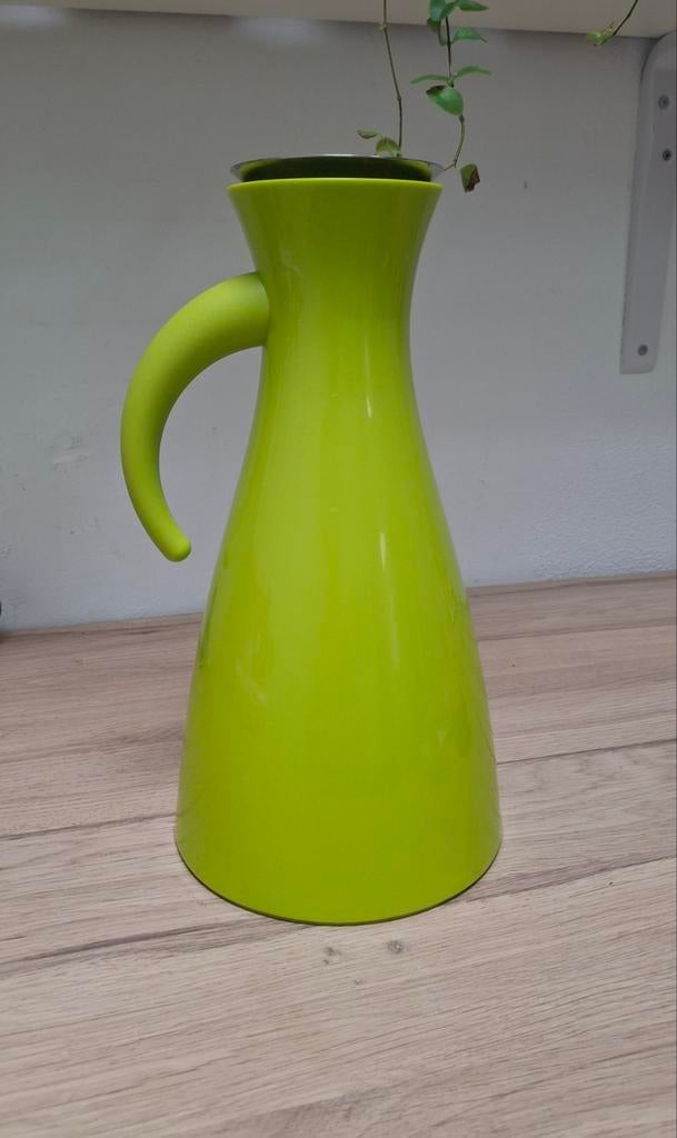 Groene Eva Solo thermoskan. Denemarken., Ophalen of Verzenden, Minder dan 50 cm, Groen, Glas