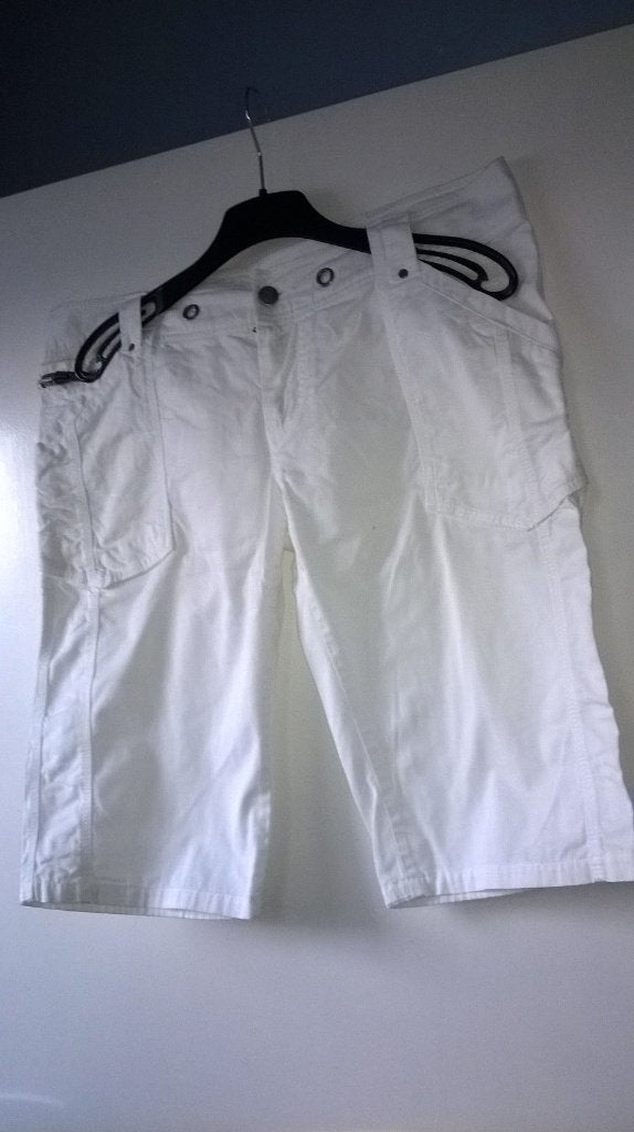 Short korte broek L 42/44 heupmodel wit, Kort, Wit, Maat 42/44 (L), Ophalen of Verzenden