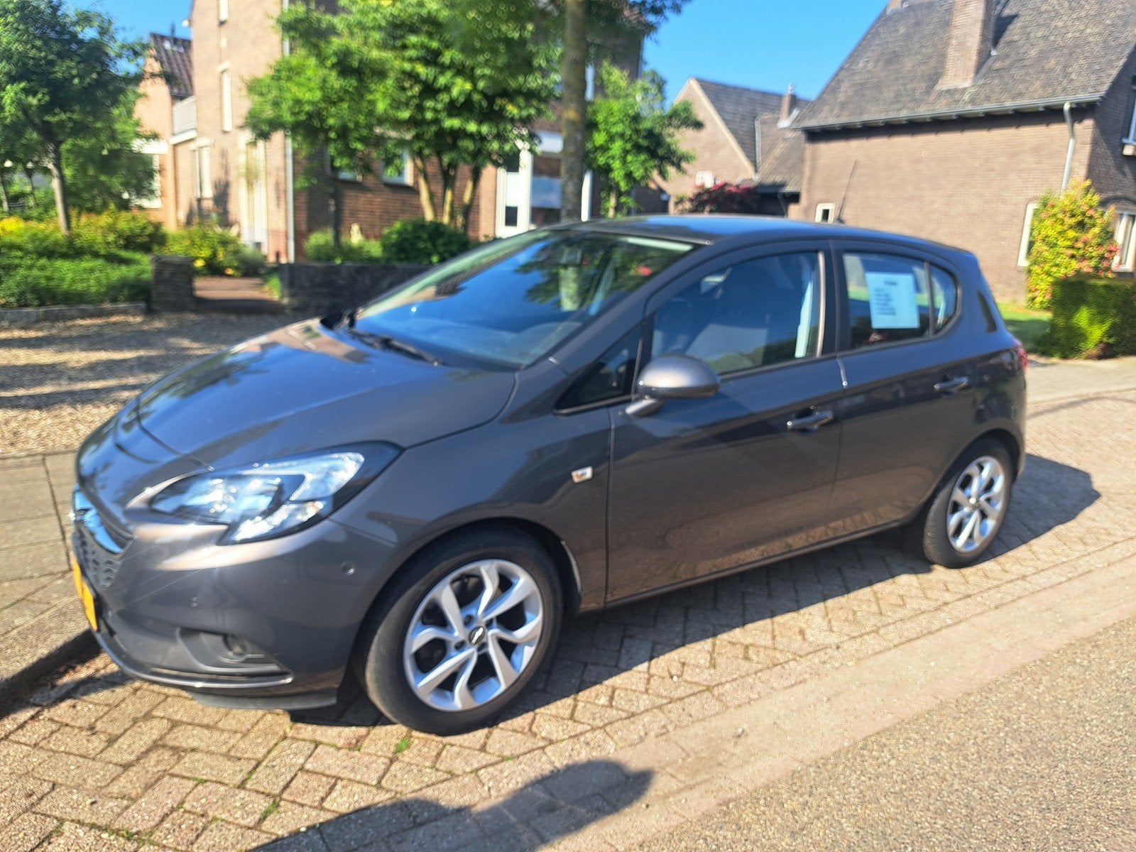 Opel Corsa 1.0T 85KW/115PK 5D 2015 Grijs, Auto's, Voorwielaandrijving, 49 €/maand, Origineel Nederlands, 1200 kg