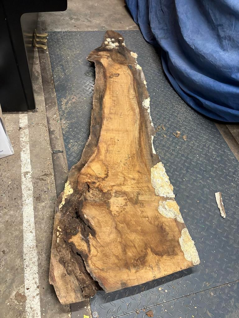 Uniek Boomstamblad - Rustiek en Robuust, Ophalen, Gebruikt, 200 tot 250 cm, Plank