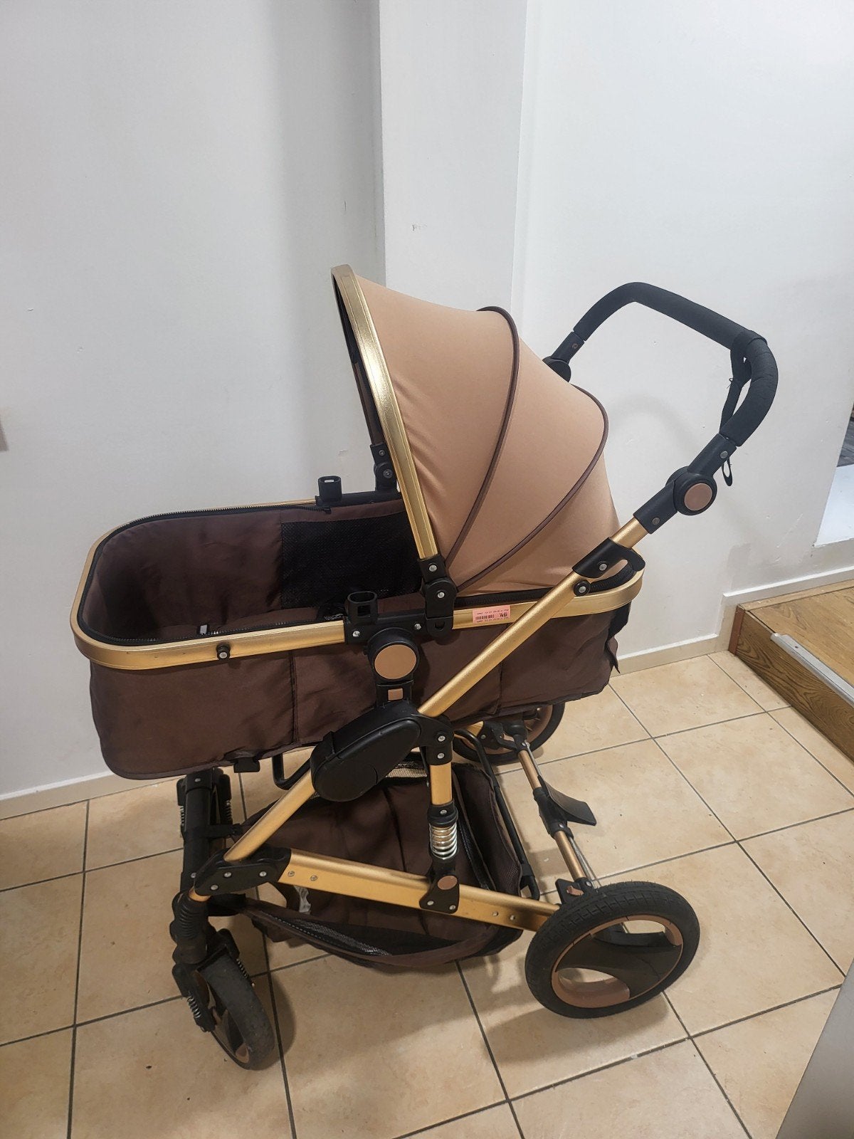 Luxe Combiwagen Bruin/Goud - Zo goed als nieuw, Overige merken, Ophalen of Verzenden, Zo goed als nieuw, Combiwagen
