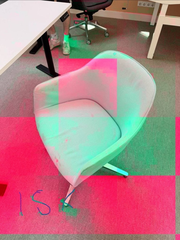 Mintgroene kuipstoel | draaivoet | 15x, Huis en Inrichting, Stoelen, Gebruikt, Vijf, Zes of meer stoelen, Ophalen