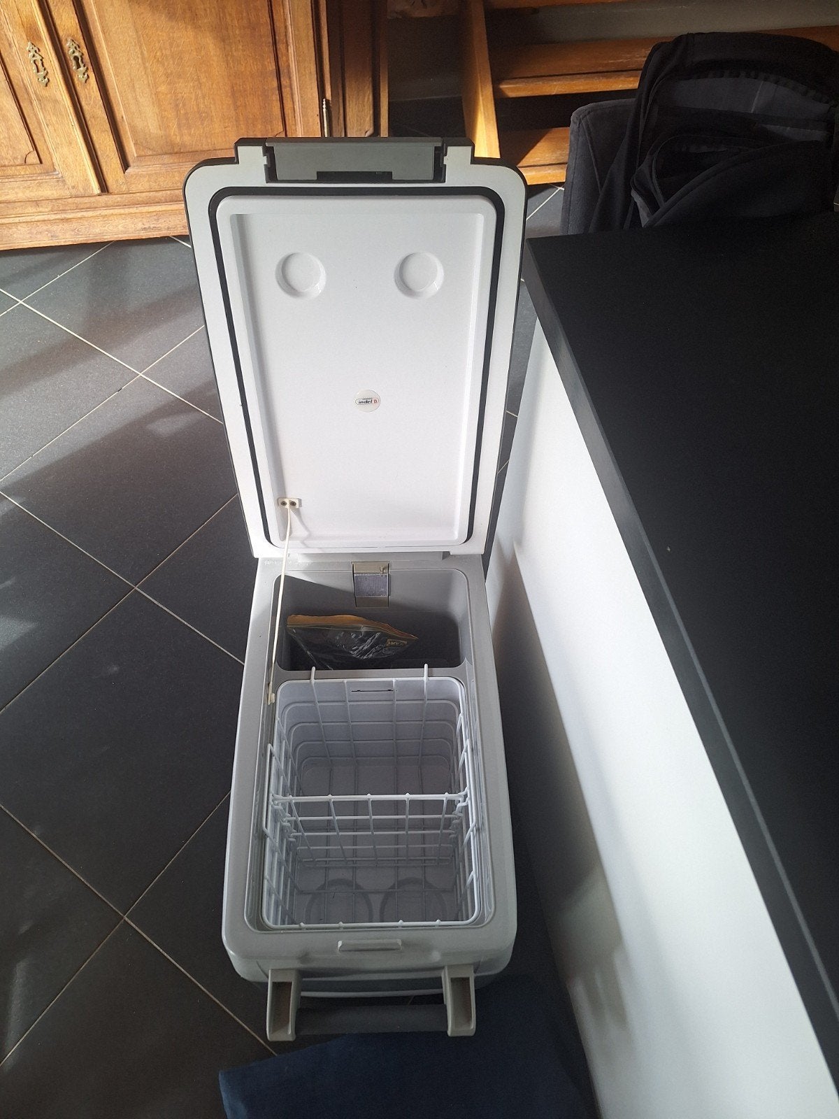 TE HUUR: Indel b 51l compressorkoelkast, Ophalen, Minder dan 85 cm, Minder dan 60 cm, Zo goed als nieuw